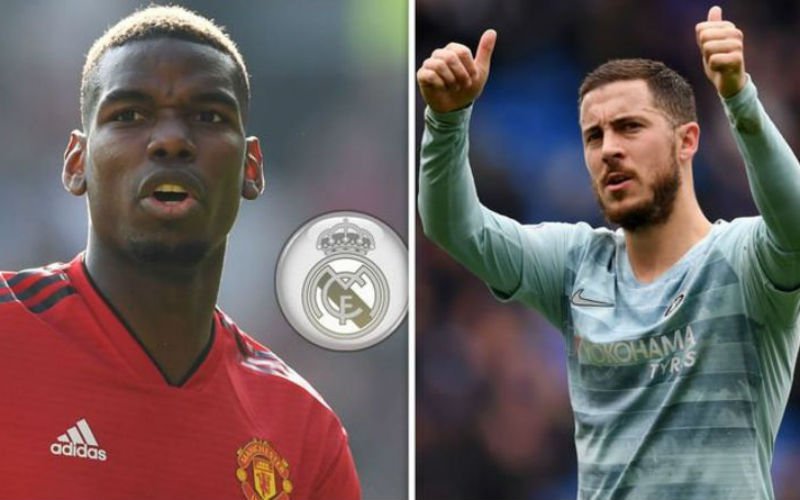 Transferbom: 'Eden Hazard én Paul Pogba trekken naar Real Madrid'