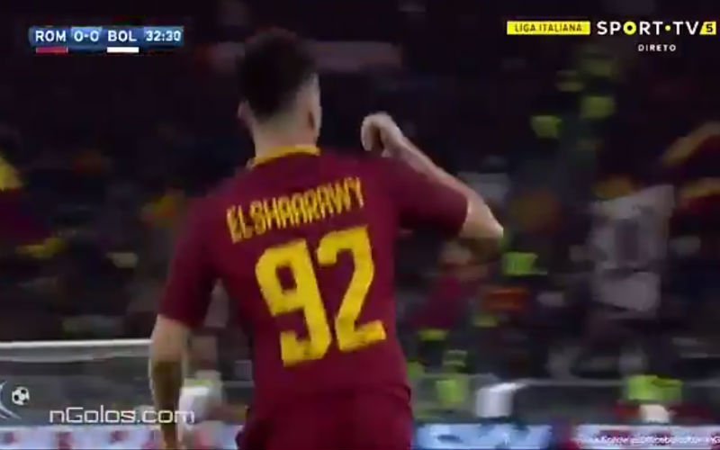 Totti kijkt met open mond naar dit heerlijke doelpunt van El Shaarawy (video)