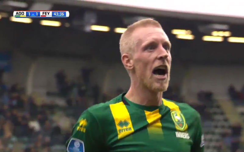 ADO Den Haag maakt wereldgoal, reactie ex-speler Club Lex Immers maakt het af (video)