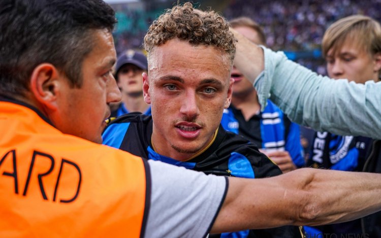 Bijzonder geëmotioneerde Noa Lang verbaast de blauw-zwarte supporters