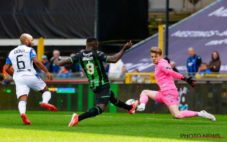 Franky Van der Elst scherp voor Club Brugge-doelman Jackers: 