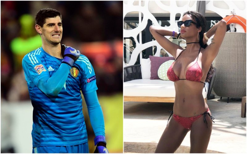 Rondborstig model maakt flirtende Thibaut Courtois genadeloos af