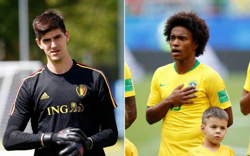 Willian over ploegmaat Courtois: 