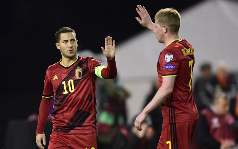 Martínez heeft beslist over basisplaats voor De Bruyne, Hazard en Witsel