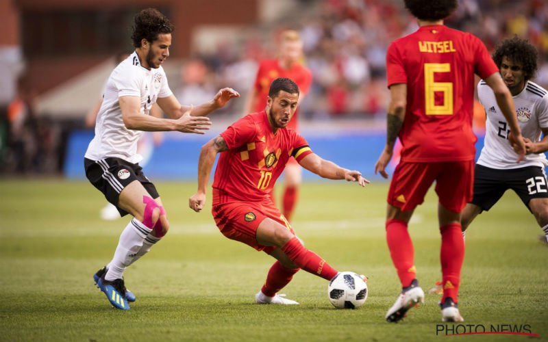 Eden Hazard dribbelt Rode Duivels voorbij Egypte