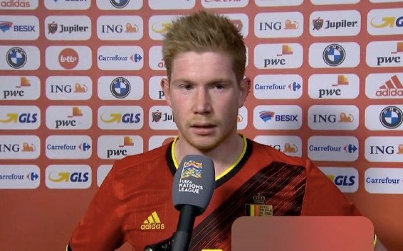 Kevin De Bruyne absoluut niet te spreken na zege tegen Denemarken