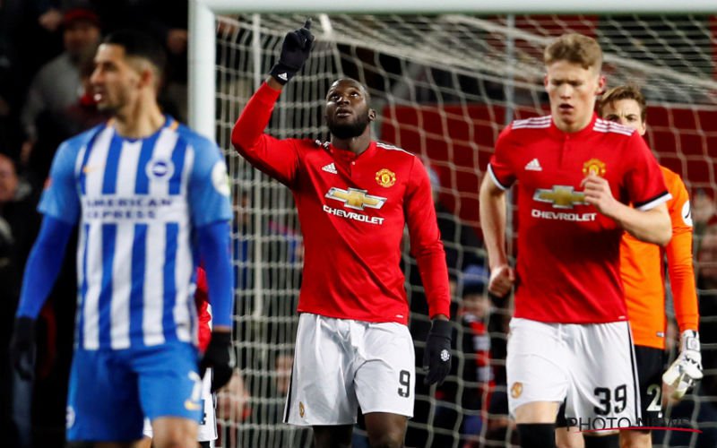 Lukaku kopt Manchester United naar de halve finales van de FA Cup