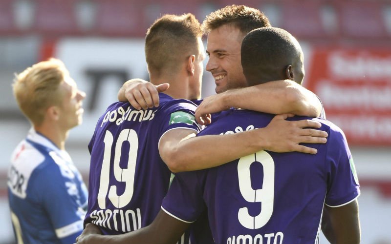 Vernieuwd Anderlecht haalt uit, Santini meteen goed voor hattrick