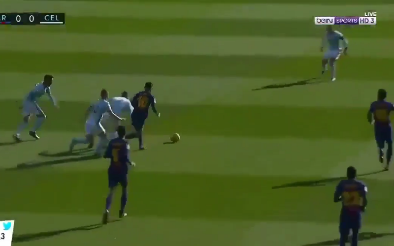 Dit moet je zien: Messi even op wandel in Celta-verdediging (Video)