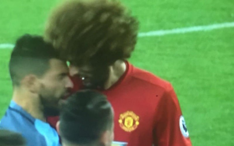 Fellaini volledig door het lint tegen Agüero, de gevolgen zijn dramatisch