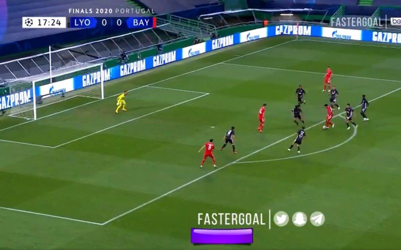 Boem! Lyon krijgt kans na kans en dan doet Gnabry dit (VIDEO)