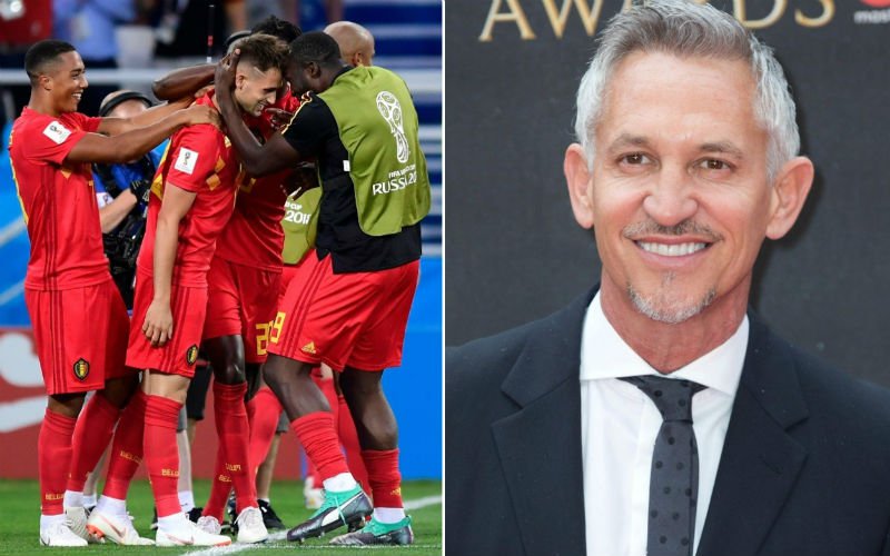 Gary Lineker lacht Rode Duivels vierkant uit na uitschakeling Spanje