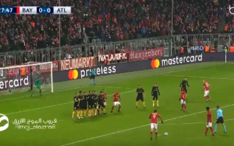 Fantastische vrije trap van Lewandowski tegen Atlético (Video)