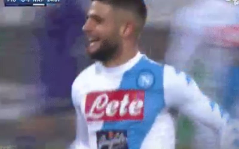 Insigne scoort wereldgoal tegen Fiorentina (Video)