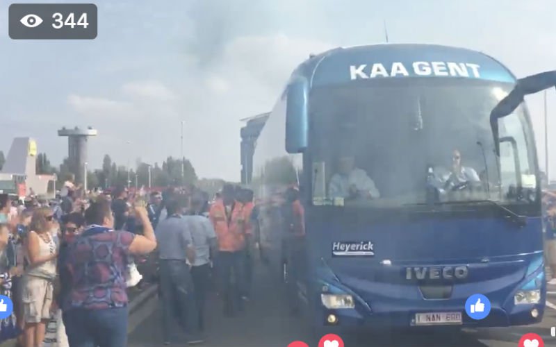 AA Gent-fans zorgen voor hete taferelen tegen Anderlecht (Video)