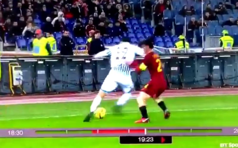 Florenzi tackelt op schitterende wijze en dan moet het beste nog komen (Video)