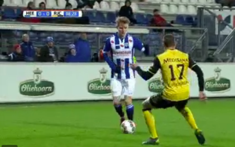 Wonderkind Odegaard maakt einde aan carrière van tegenstander (Video)