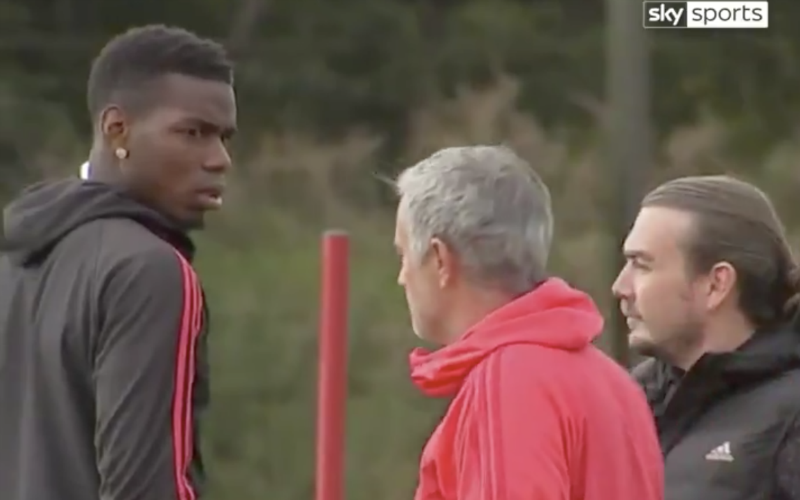 Triest dieptepunt: Pogba en Mourinho op training in de clinch met elkaar