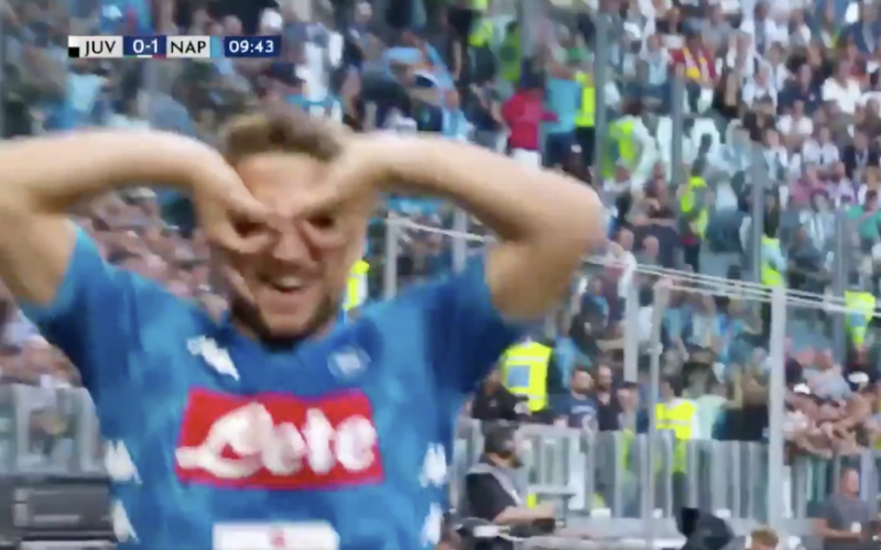 BAM! Dries Mertens zorgt meteen voor 0-1 tegen Juve