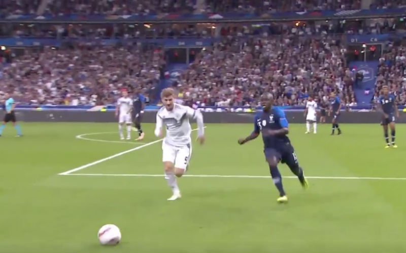 Duel tussen Kanté (1m68) en Werner gaat viraal (VIDEO)