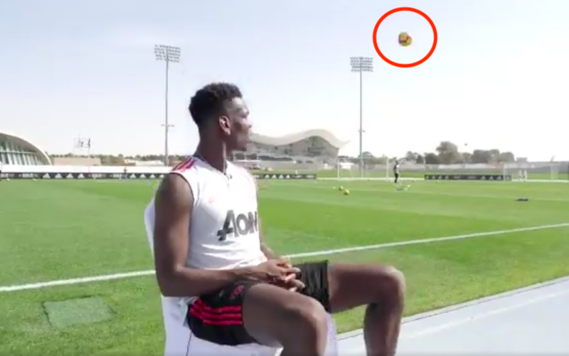 Bal vliegt razendsnel op Pogba af... Die doet dan plots dit (VIDEO)