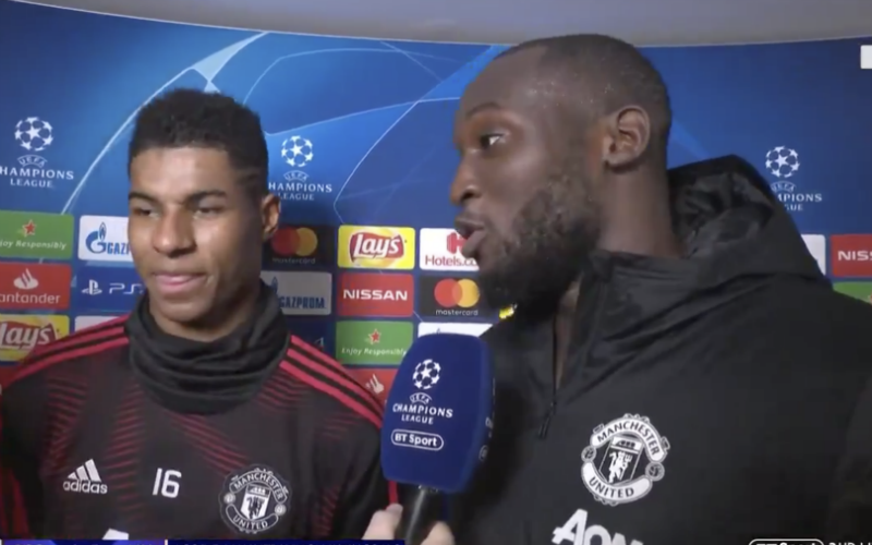 Lukaku en Rashford geven interview na stunt en kijk wat er dan gebeurt (VIDEO)