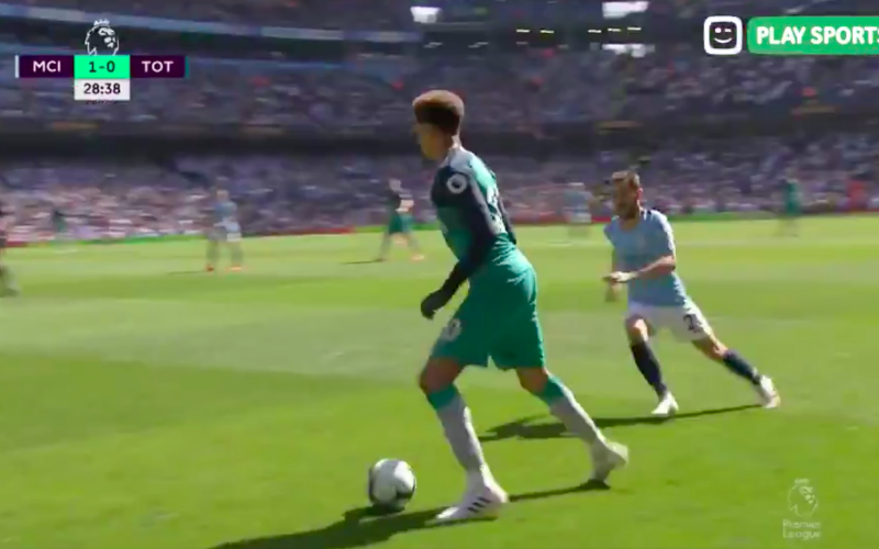 Dele Alli maakt einde aan carrière van Bernardo Silva (VIDEO)