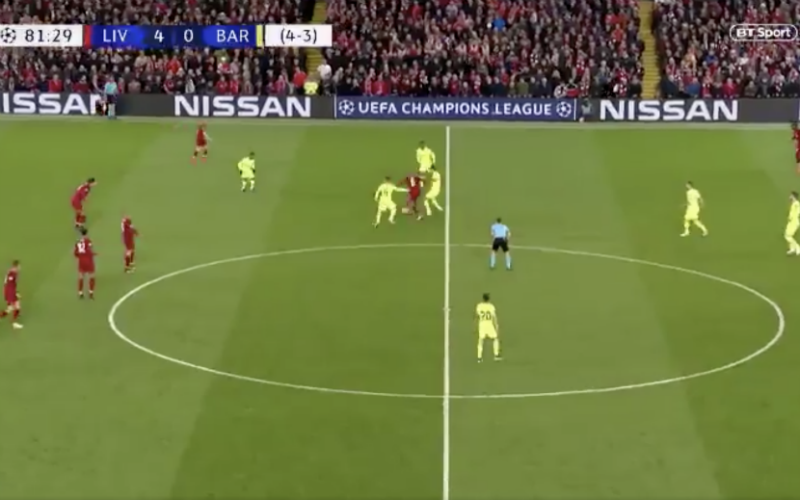 Wijnaldum beëindigt de carrière van Busquets en Arthur (VIDEO)