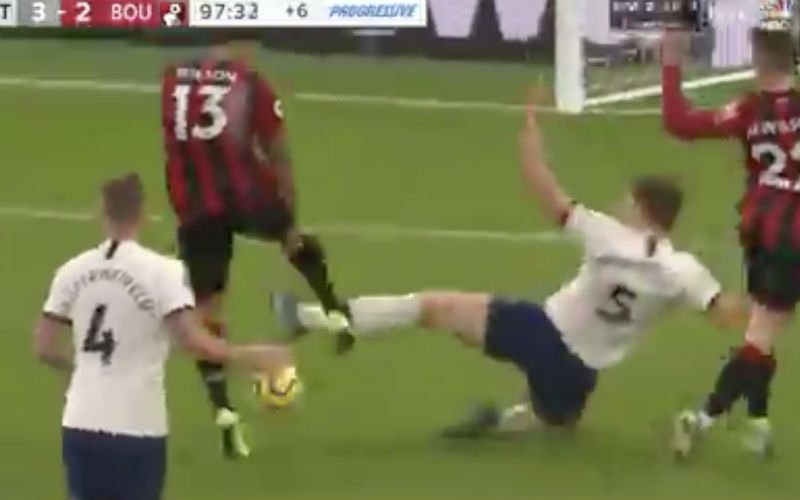 Jan Vertonghen doet dit in 97ste minuut voor ogen van Mourinho (VIDEO)