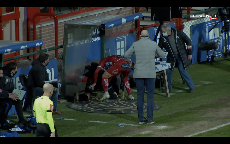 Dít incident tijdens KV Kortrijk-Club Brugge blijft bij iedereen in de herinnering