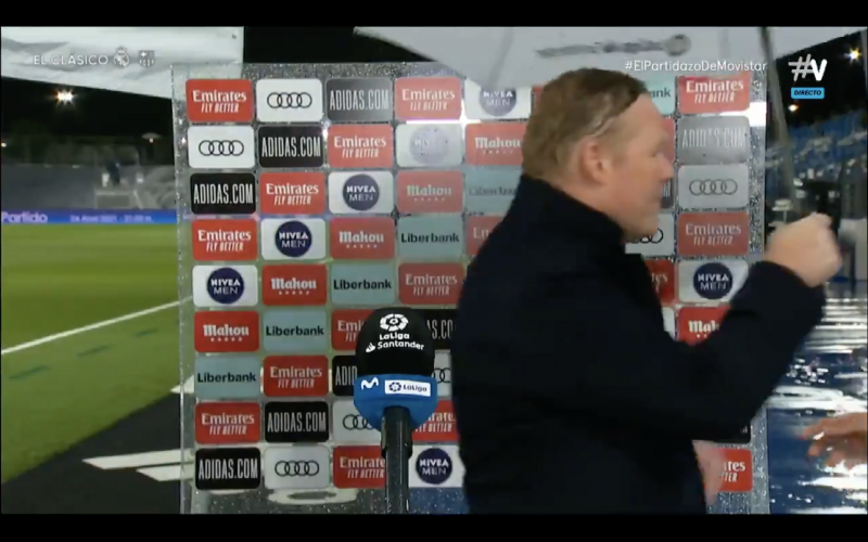 Ronald Koeman gaat door het lint na nederlaag tegen Real Madrid (VIDEO)