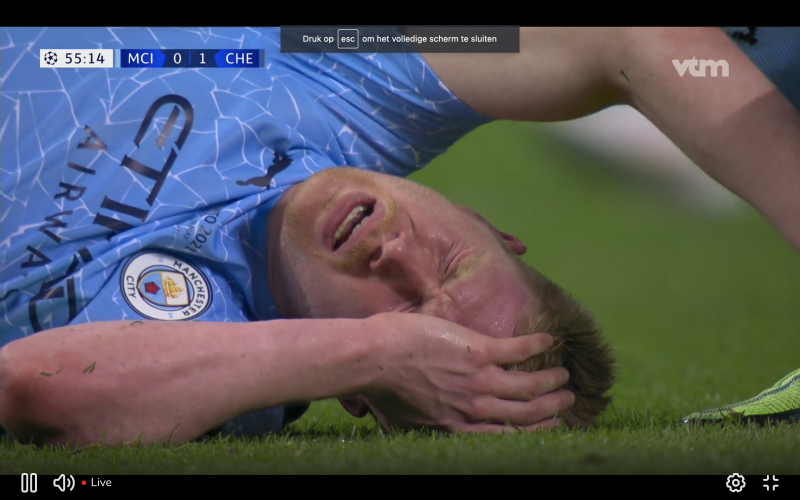 Kevin De Bruyne houdt gruwelijke blessure over aan CL-finale