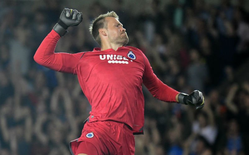 Mignolet schrikt zich rot bij Club Brugge: 