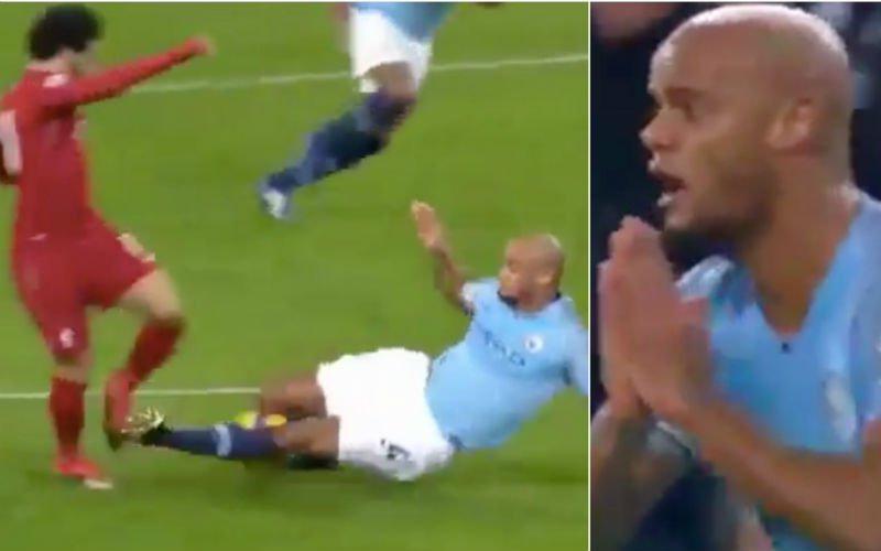 Kompany gaat volledig door het lint tijdens Man City-Liverpool (VIDEO)