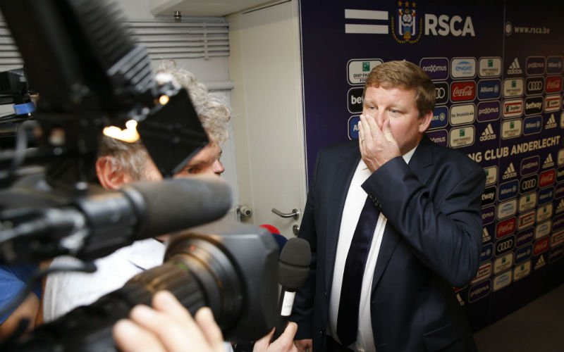 Vanhaezebrouck meteen in de problemen bij Anderlecht