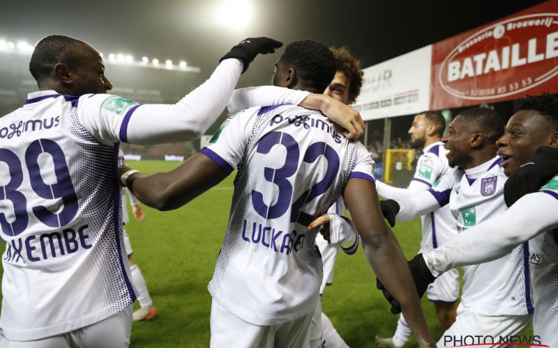 Anderlecht bereikt kwartfinales van beker na zege op Moeskroen