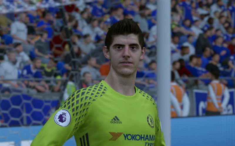 Courtois krijgt uitzonderlijk hoge rating in FIFA 18