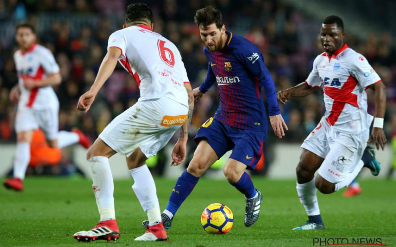 Suarez en Messi redden Barcelona tegen Alaves