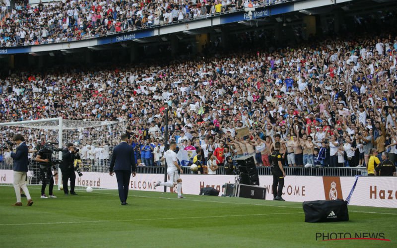 Pijnlijk: Real-fans scanderen Mbappé bij presentatie van Hazard (VIDEO)